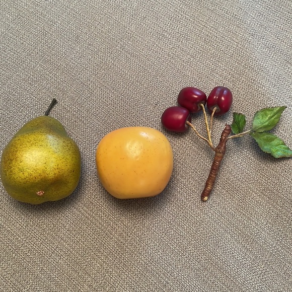 Faux Artificial Fruit Set of 3 Lifelike - Picture 2 of 6